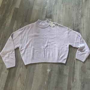NWT H&M Purple Knit Cropped Sweater